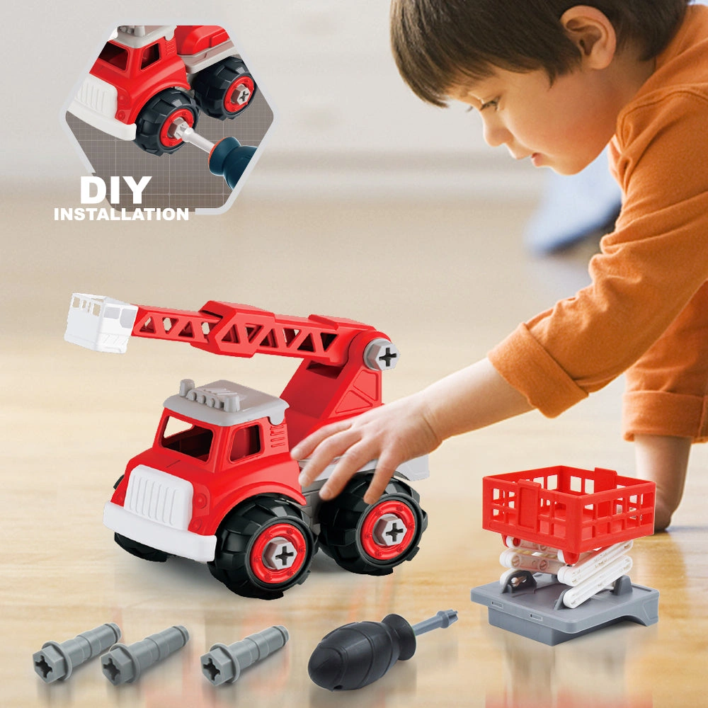 Build & Rescue Fun Kids DIY Set Fire Truck Adventure Learning Toy